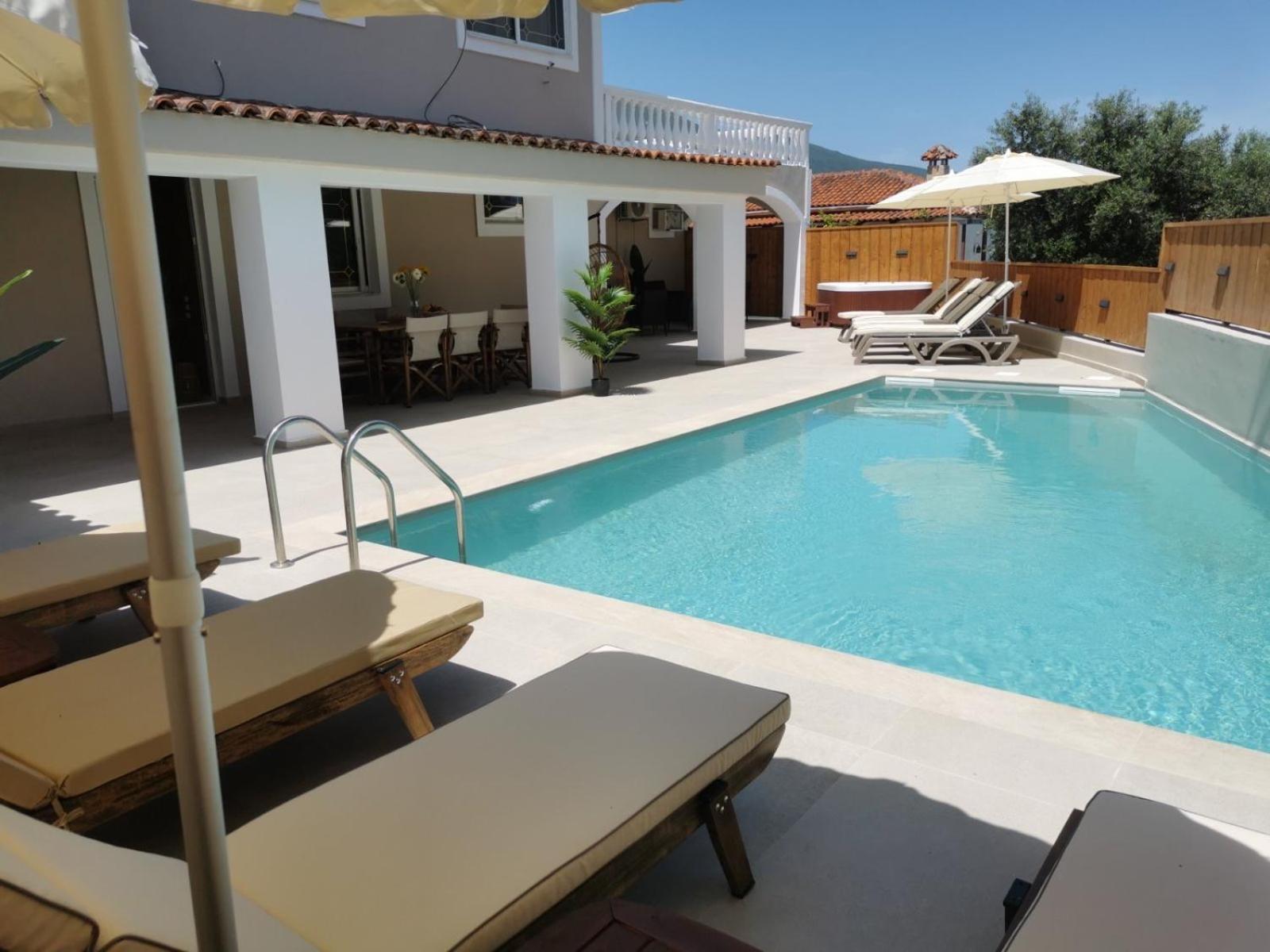 Galadriel Villa With Private Pool & Jacuzzi Kato Yerakarion Zewnętrze zdjęcie